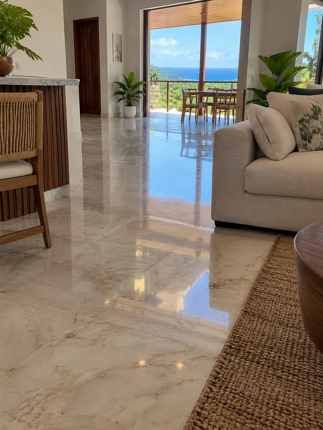 marble floor