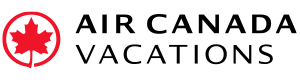 Air Canada logo with red maple leaf symbol and black text.