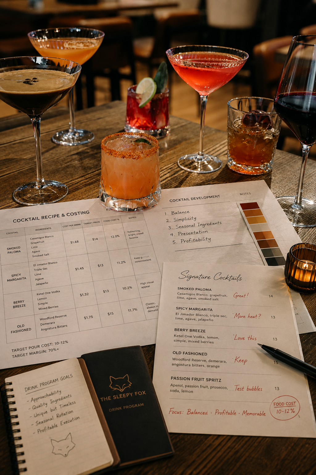 Polished premium bar setup showing beverage strategy, brand, and profitability.