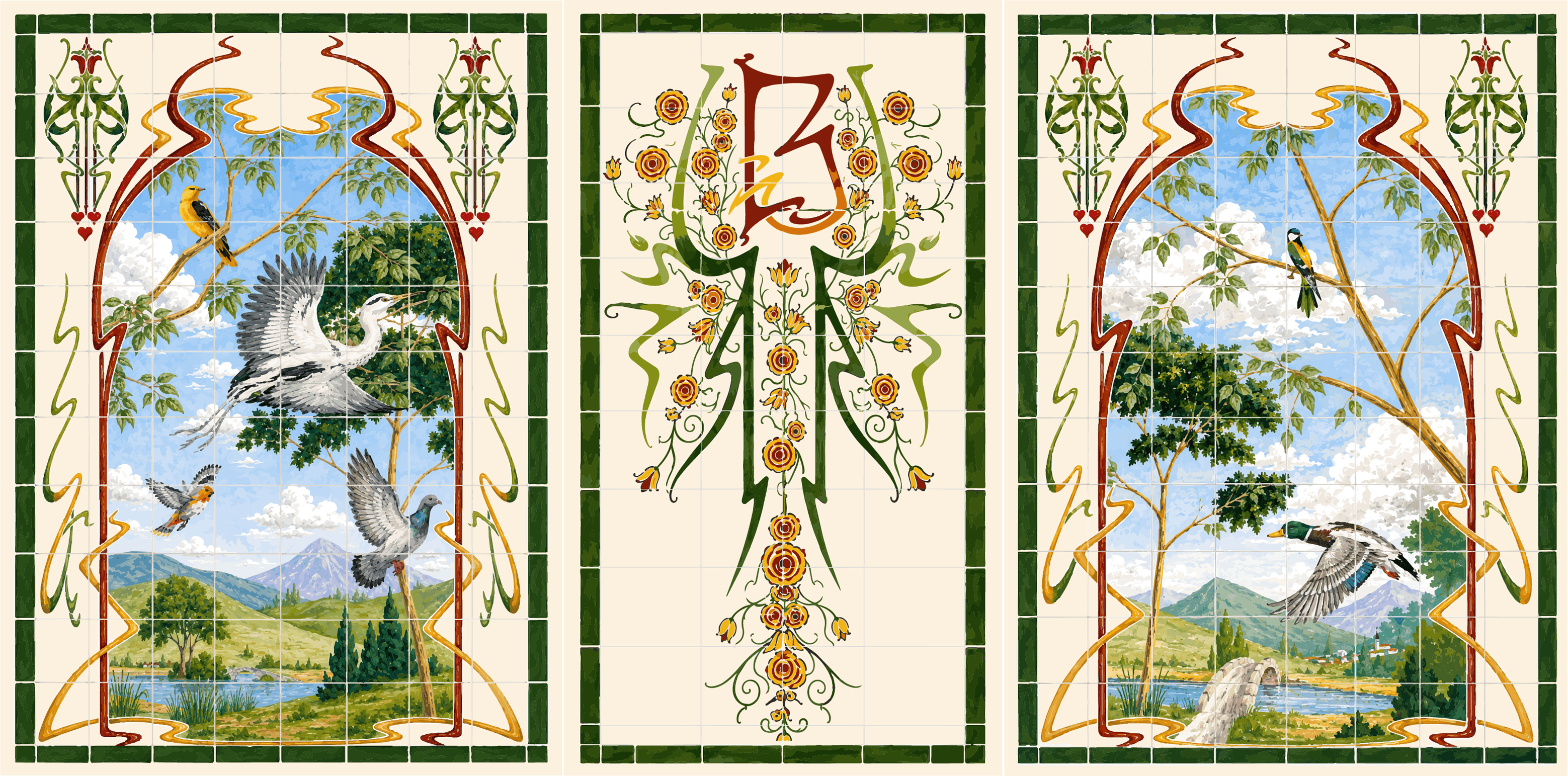 One of the most special parts of the space is our hand-painted tile mural behind the bar, created exclusively for Blanchette by French artist Aldo Gigli. The mural depicts the landscape of Mathieu in Normandy, where Maxime, Yannis and Malik grew up, bringing a little piece of home into the heart of Soho. Over the years, it’s become one of the most recognisable and loved features of the restaurant.
