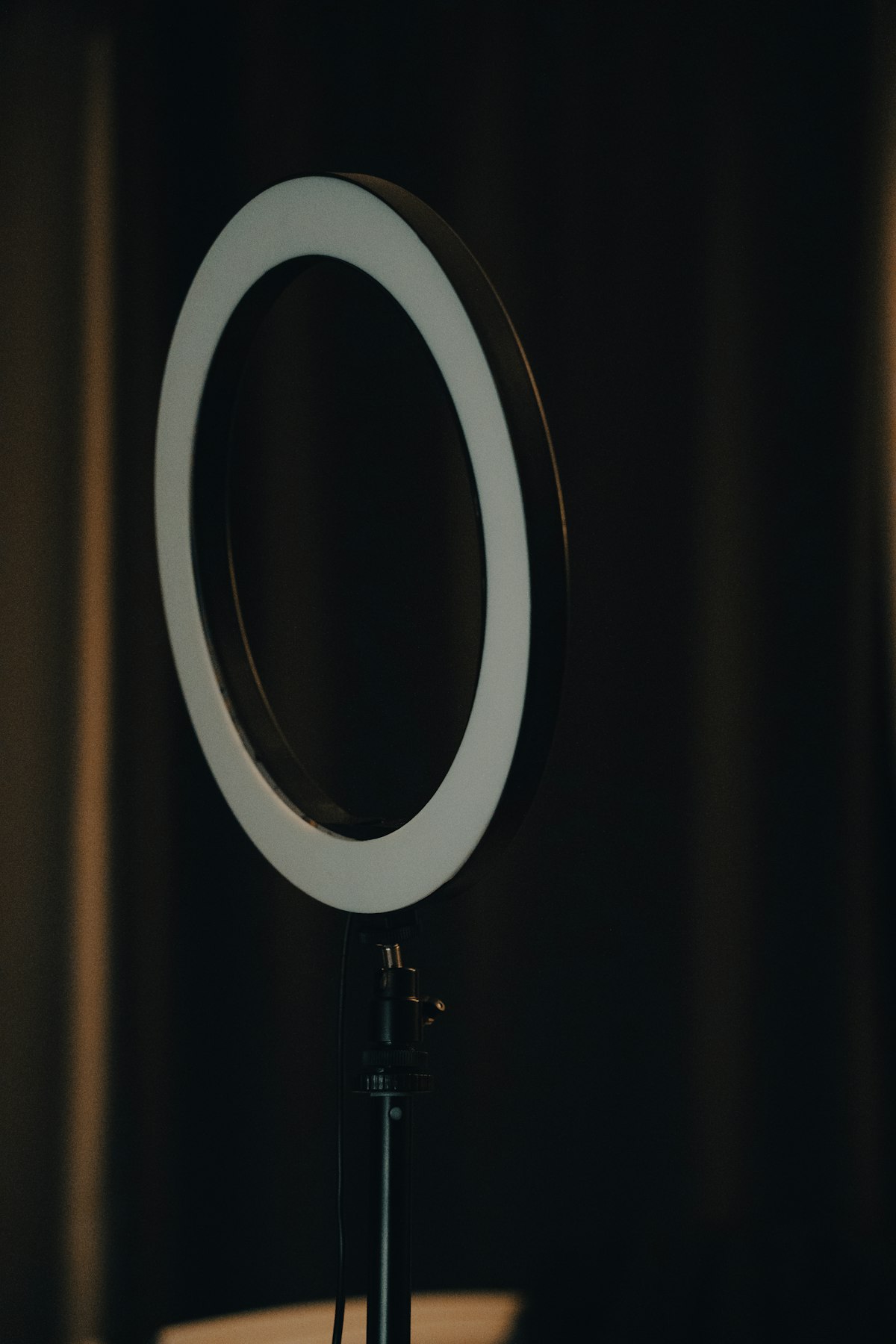 Ring light set up for filming short-form video content
