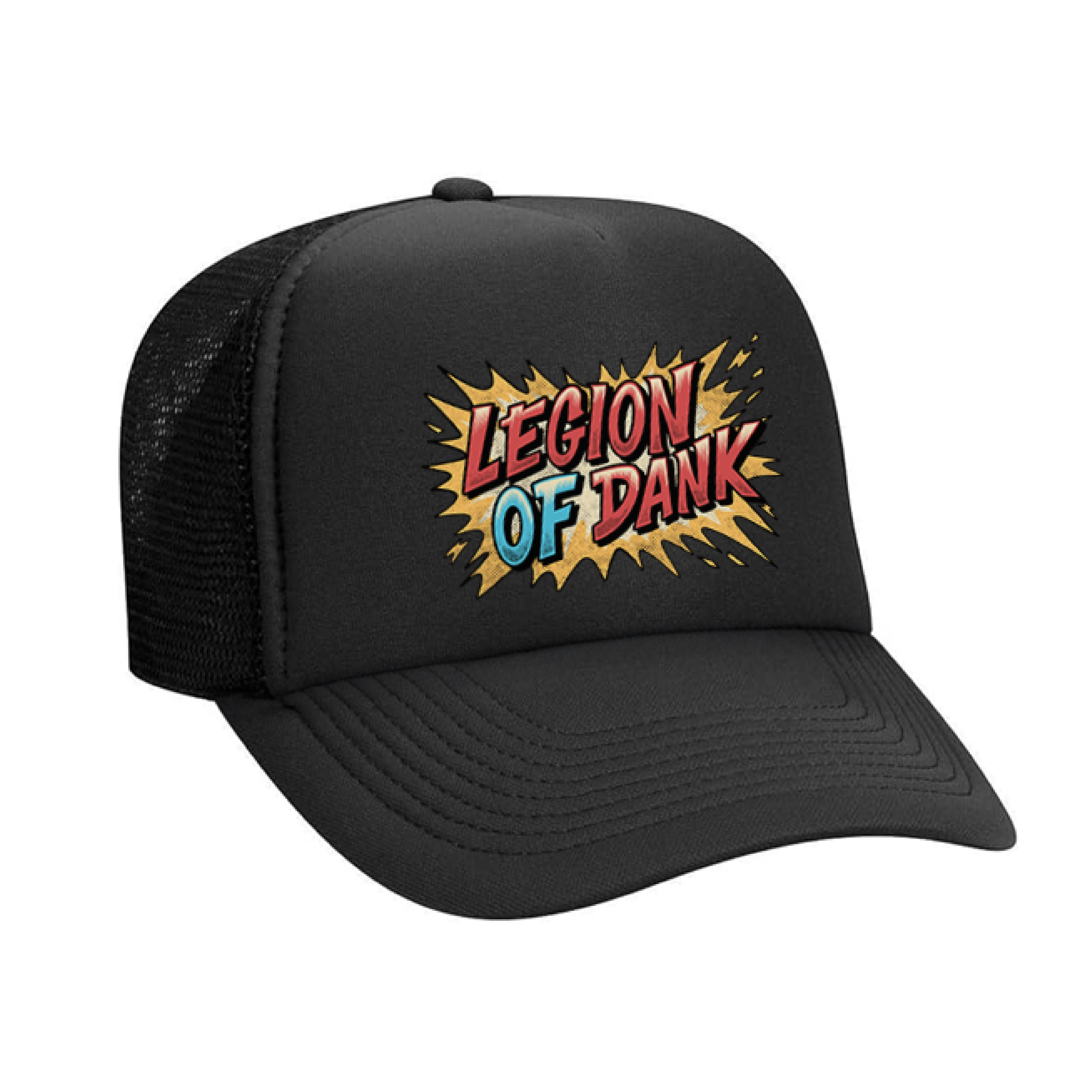 Comic Edition Trucker Hat: Black