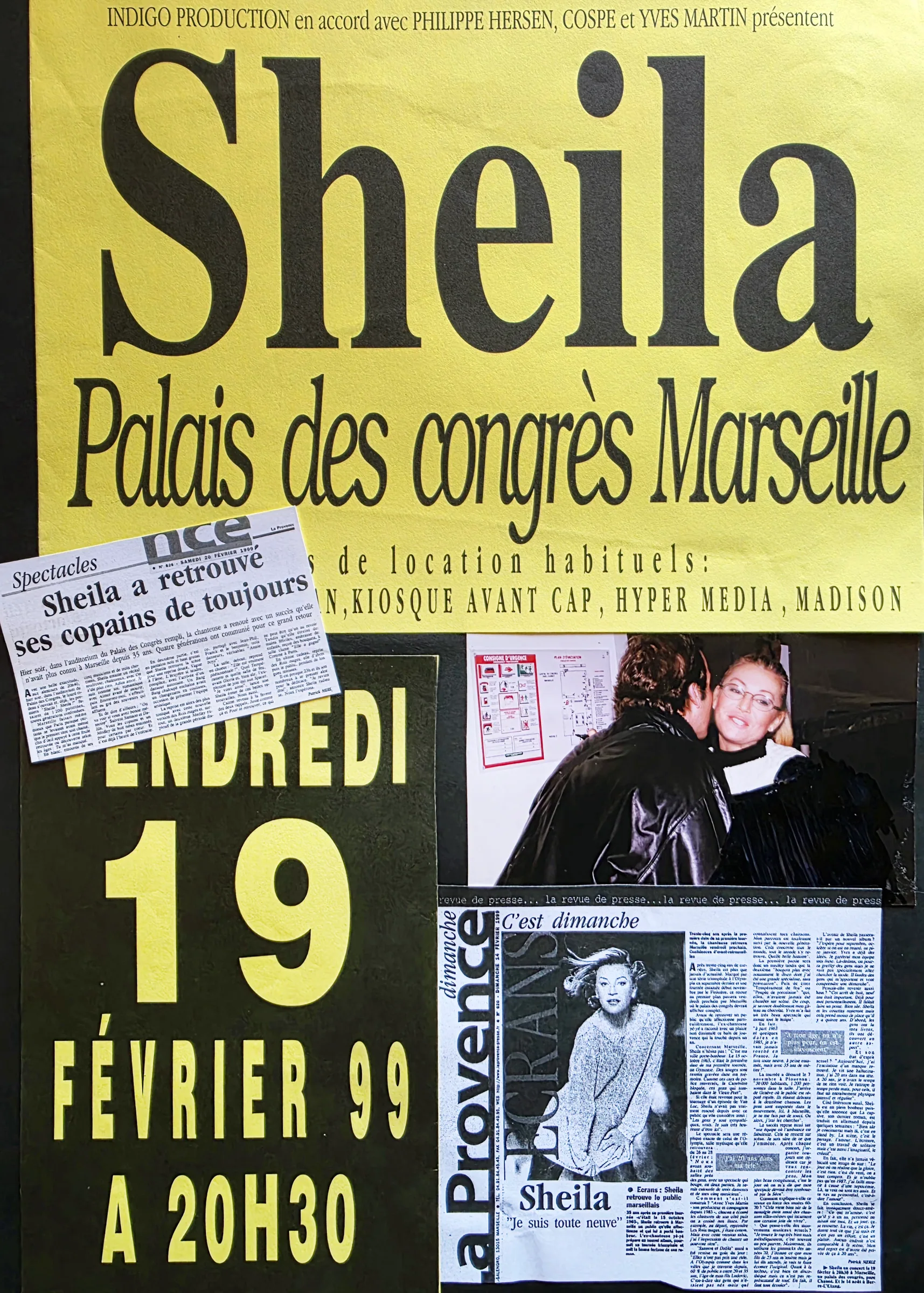 Sheila au Palais des Congrès de Marseille, février 1999
