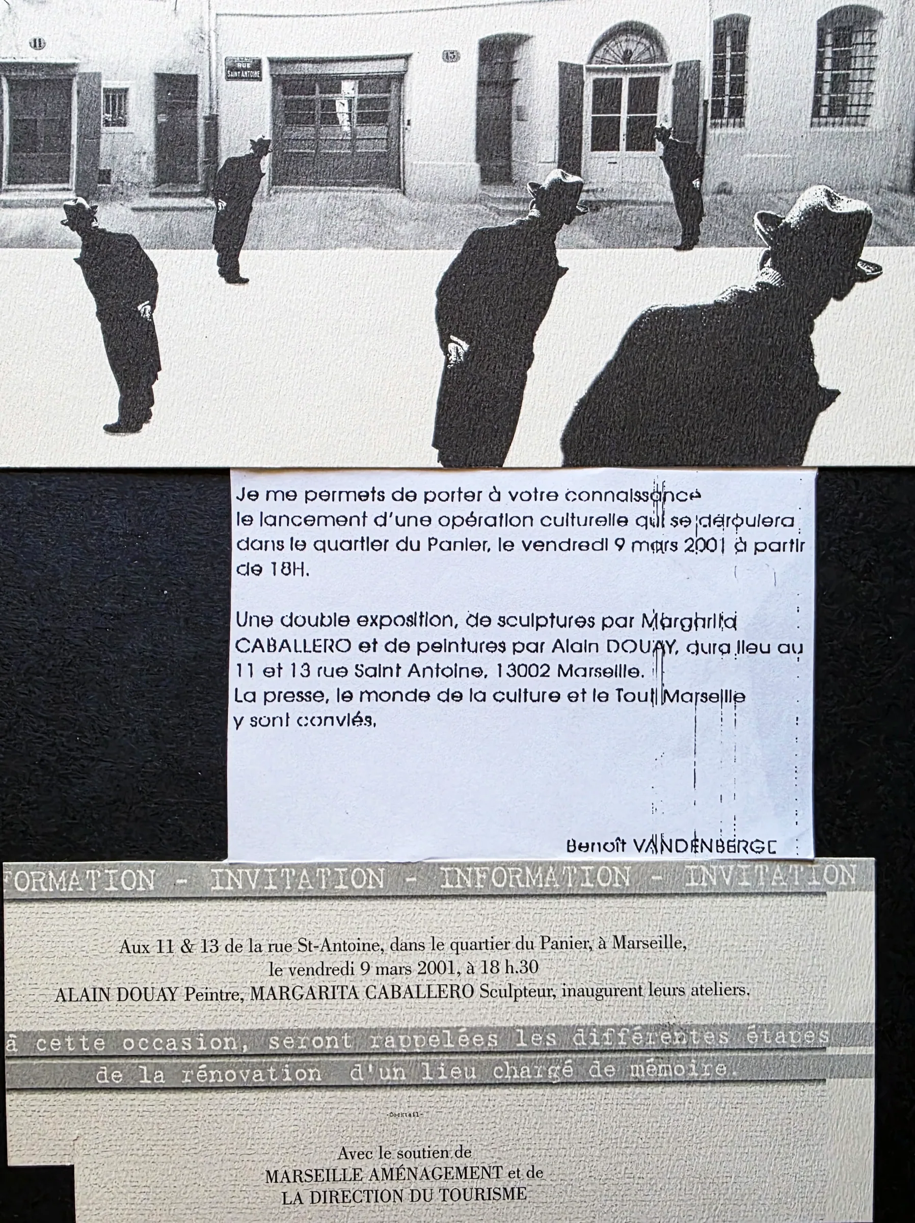 Invitation à la double exposition Douay – Caballero au Panier