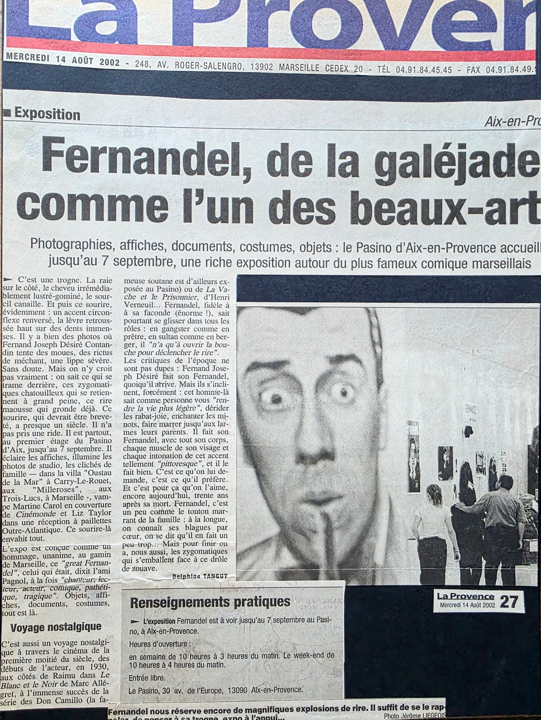Fernandel, de la galéjade comme l'un des beaux-arts