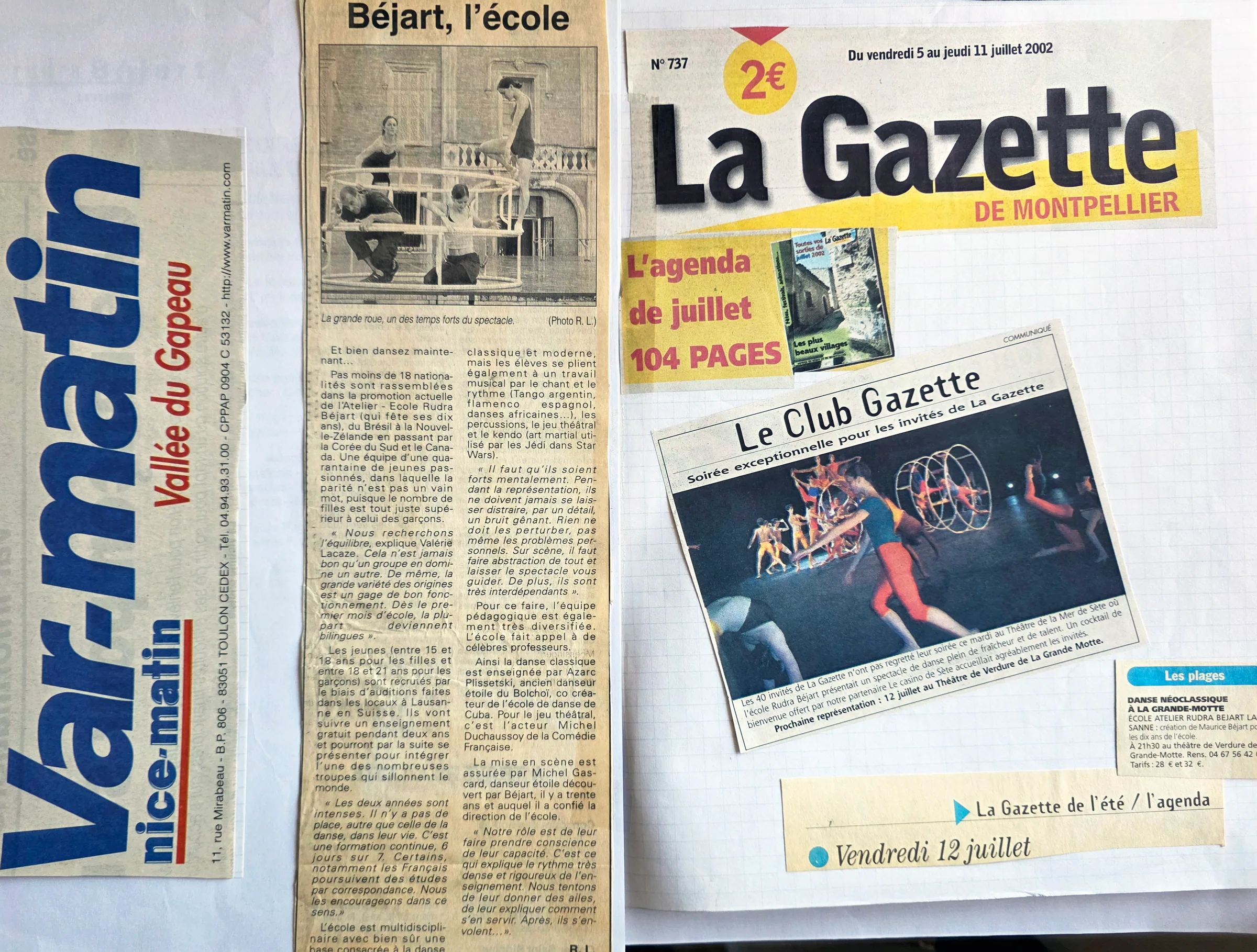 Béjart, l'école : quarante élèves de dix-huit nationalités