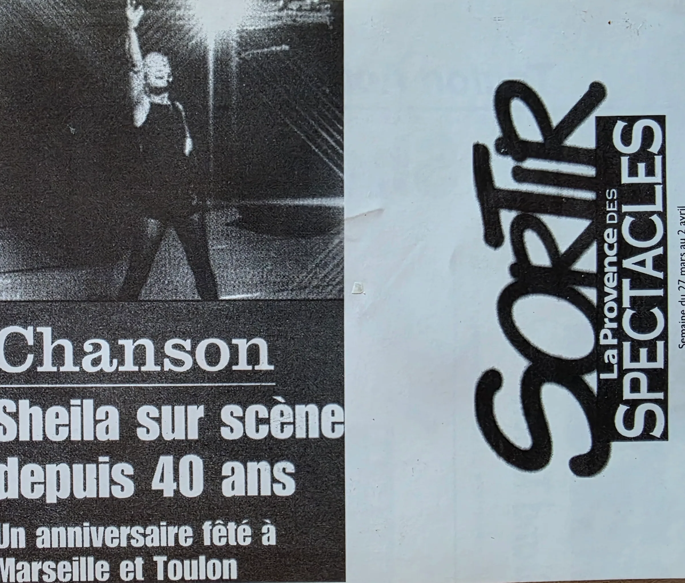 Sheila sur scène depuis 40 ans