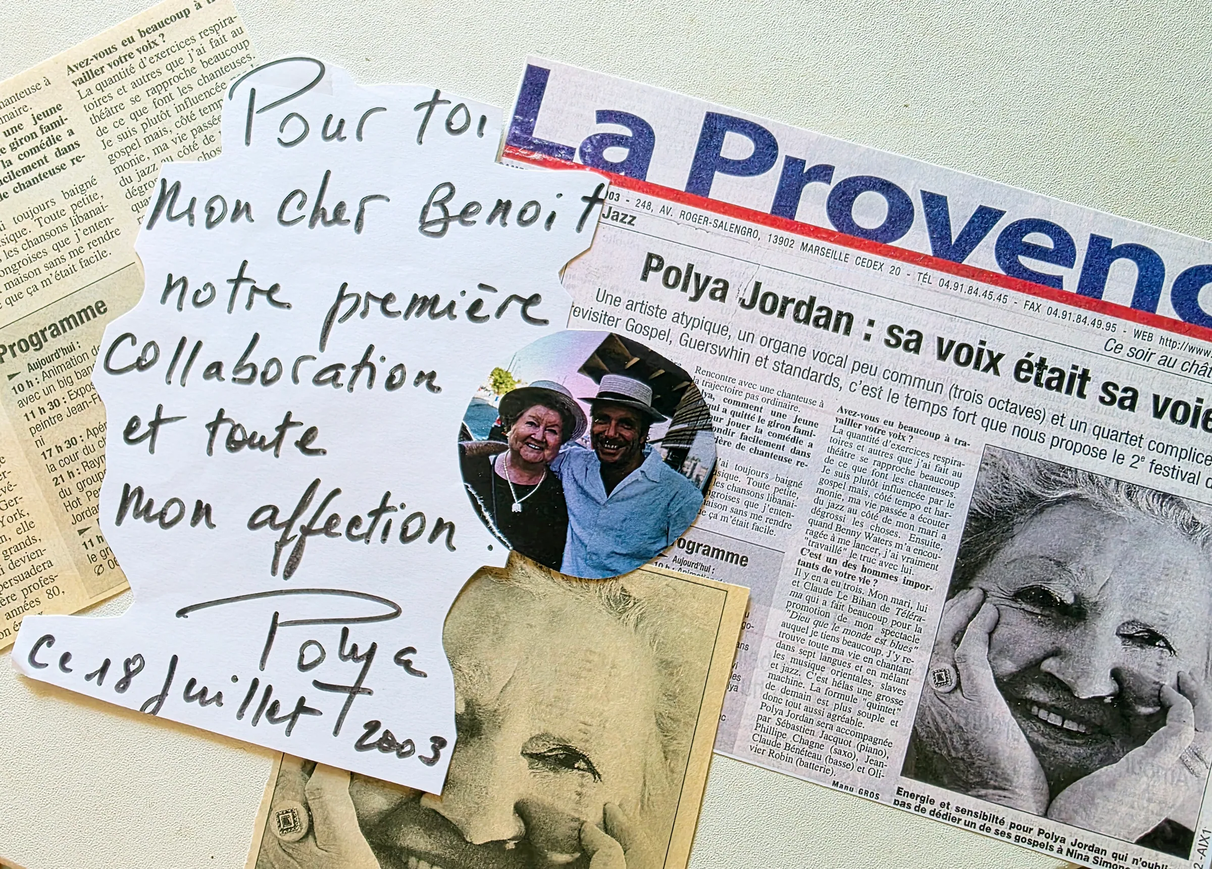 Polya Jordan : sa voix était sa voie