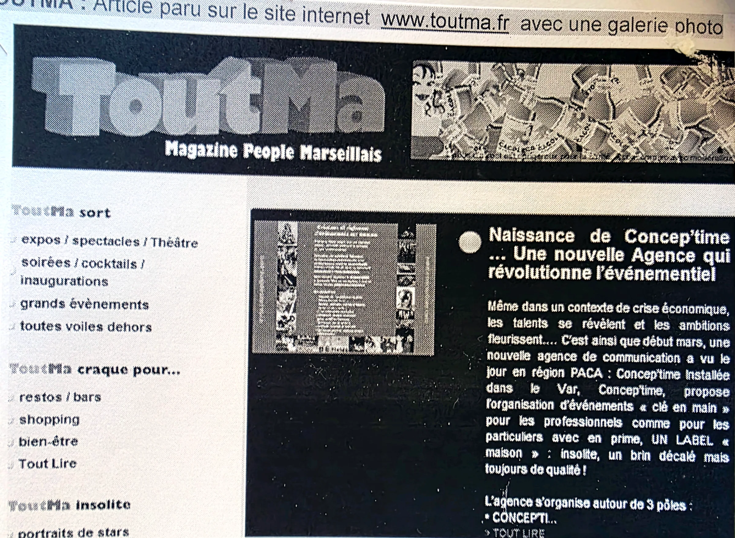 Naissance de Concep'time, l'agence événementielle