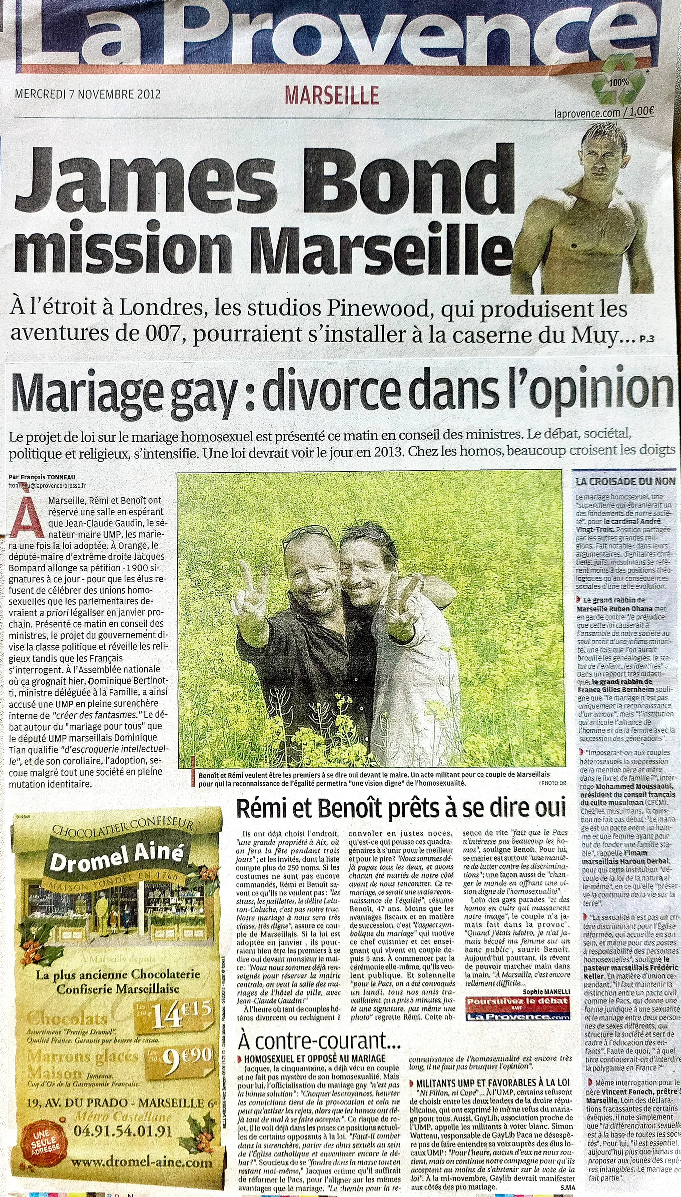 Rémi et Benoît prêts à se dire oui