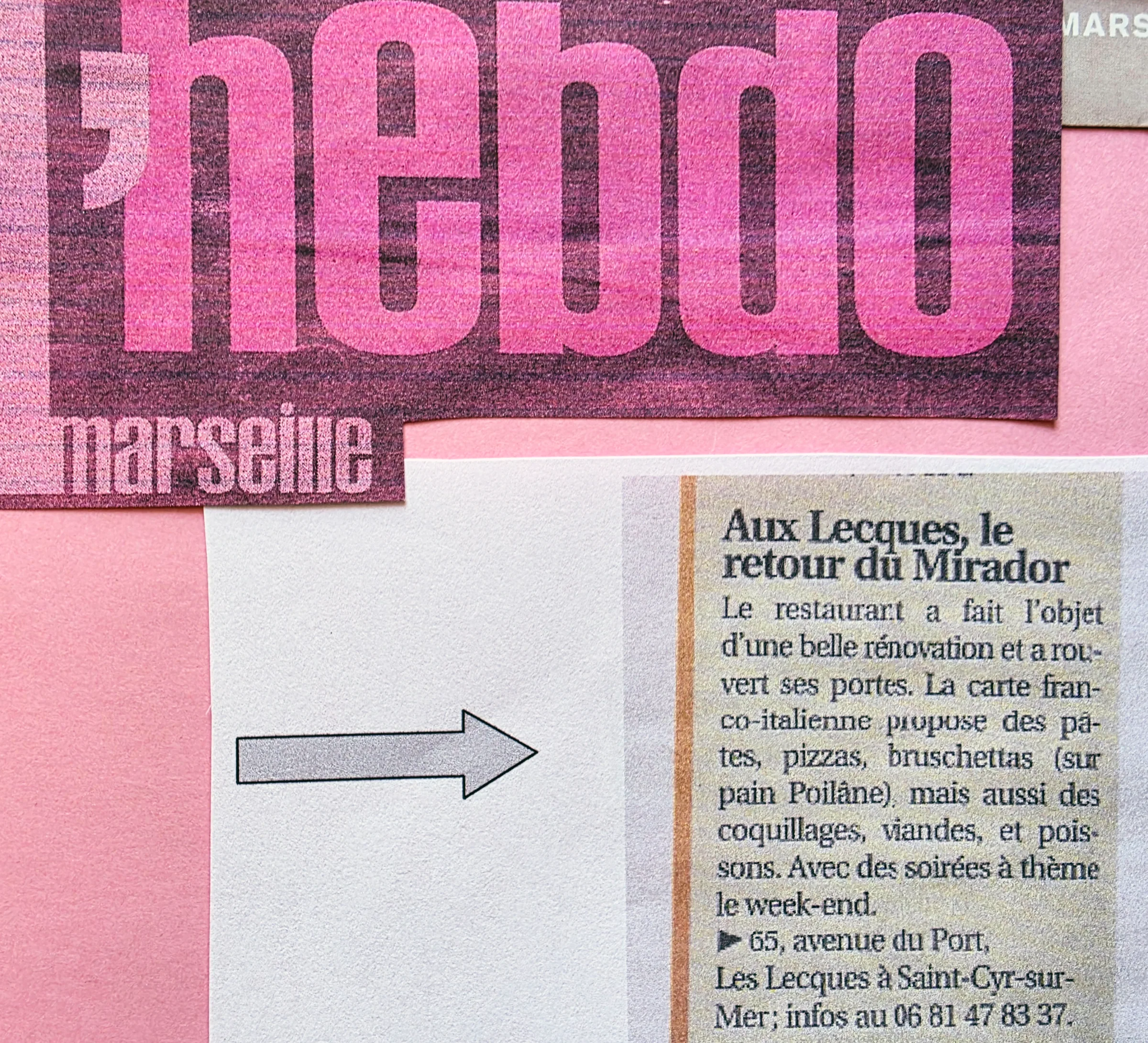 Aux Lecques, le retour du Mirador