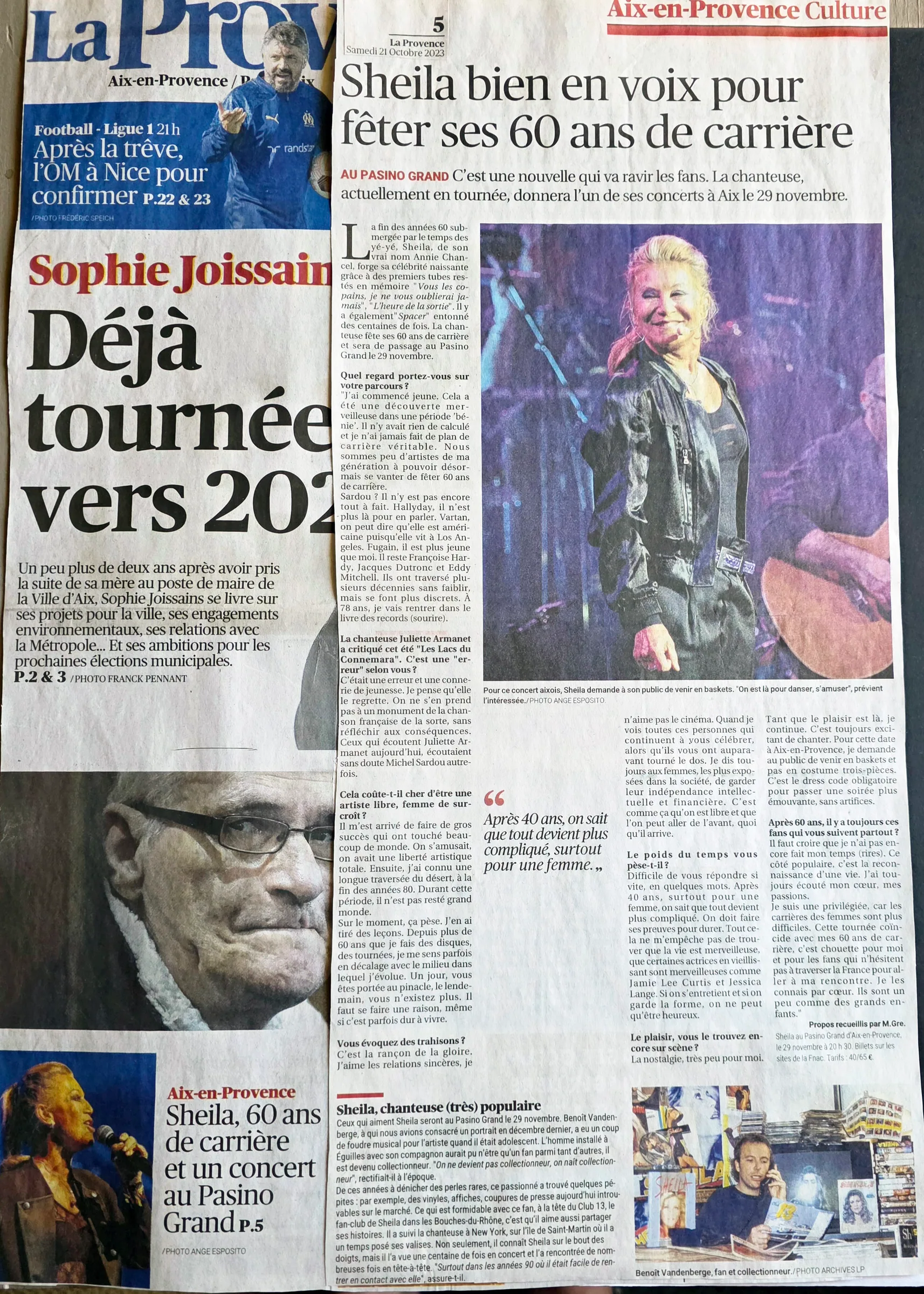 Sheila bien en voix pour fêter ses 60 ans de carrière