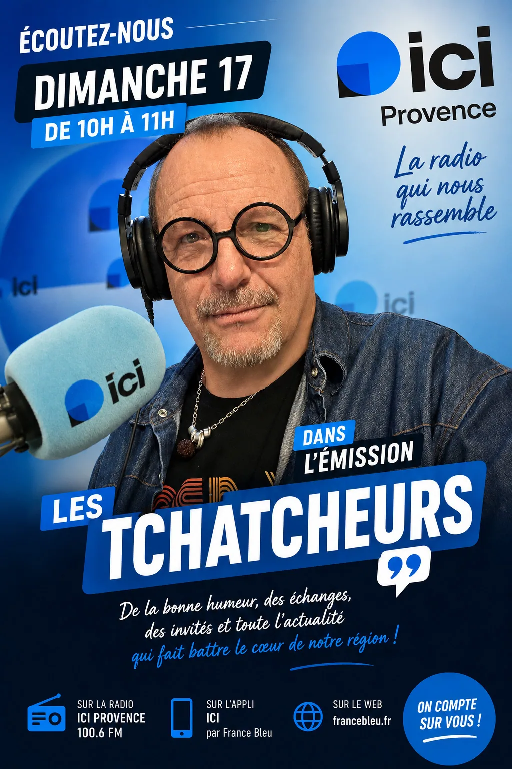 Benoît Vandenberge invité des Tchatcheurs sur ICI Provence