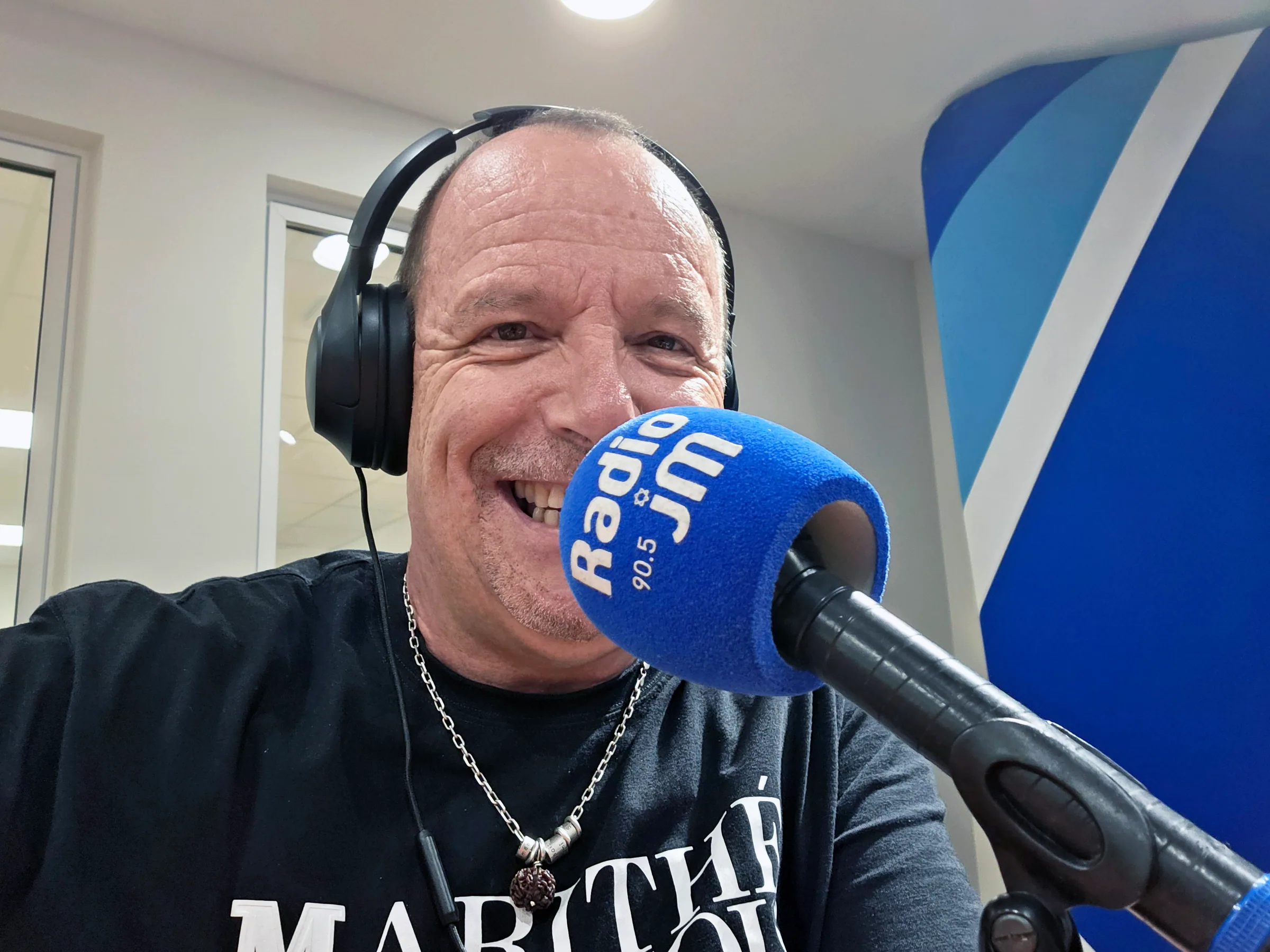 Benoît Vandenberge au micro de Radio JM 90.5