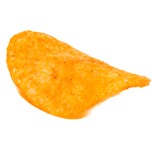 Single SNAXX baked potato chip photographed on a clean neutral background.