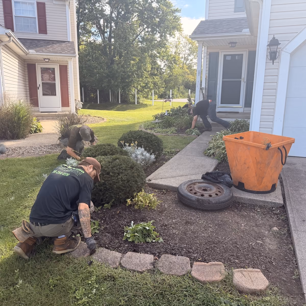 Professional landscape enhancement services by In Season Landscaping in North Ridgeville, Ohio
