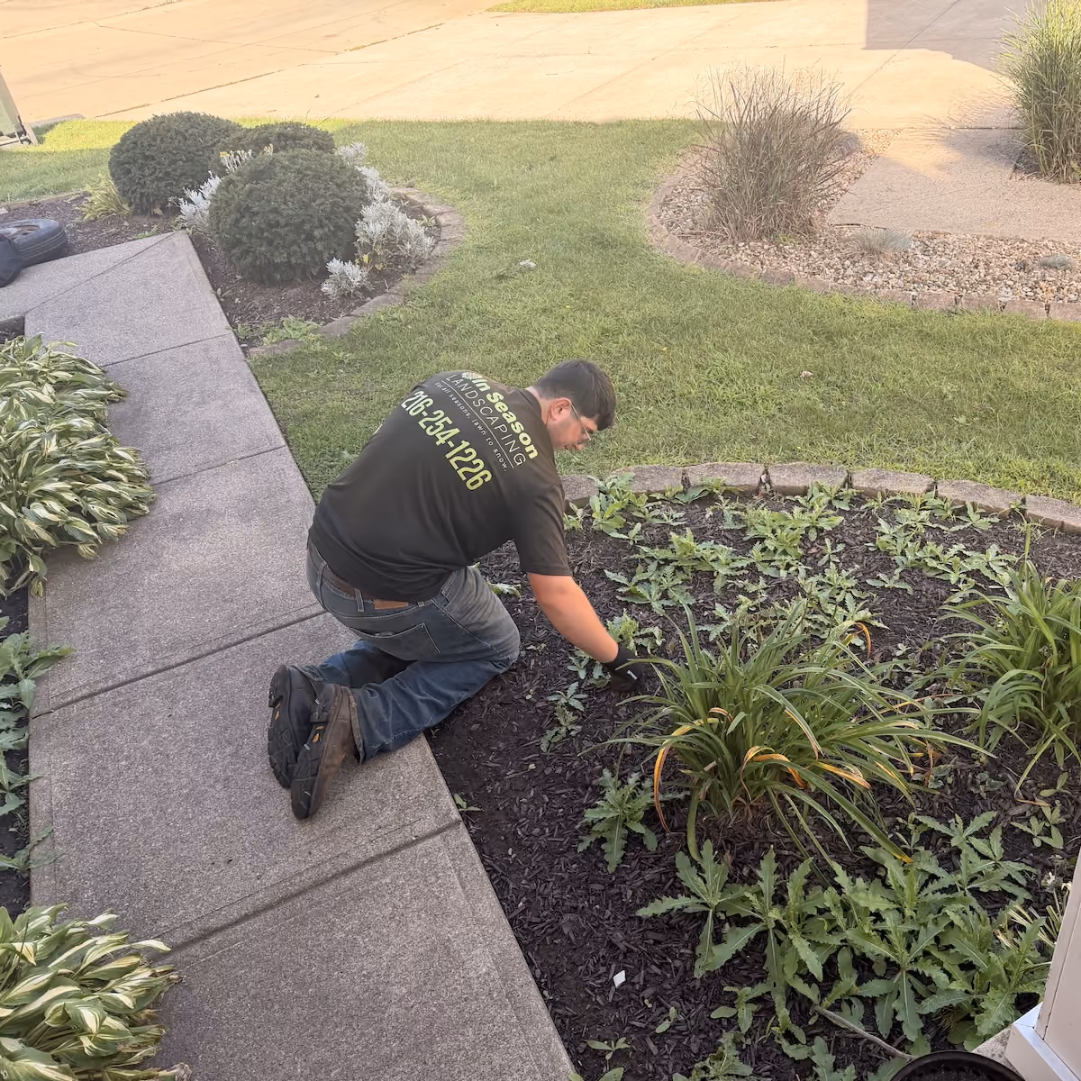 Landscape bed enhancements for improved curb appeal in Northeast Ohio
