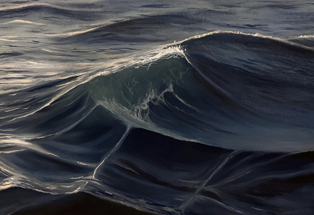 Sunlit Waves, an oil painting by Lara Moriarity