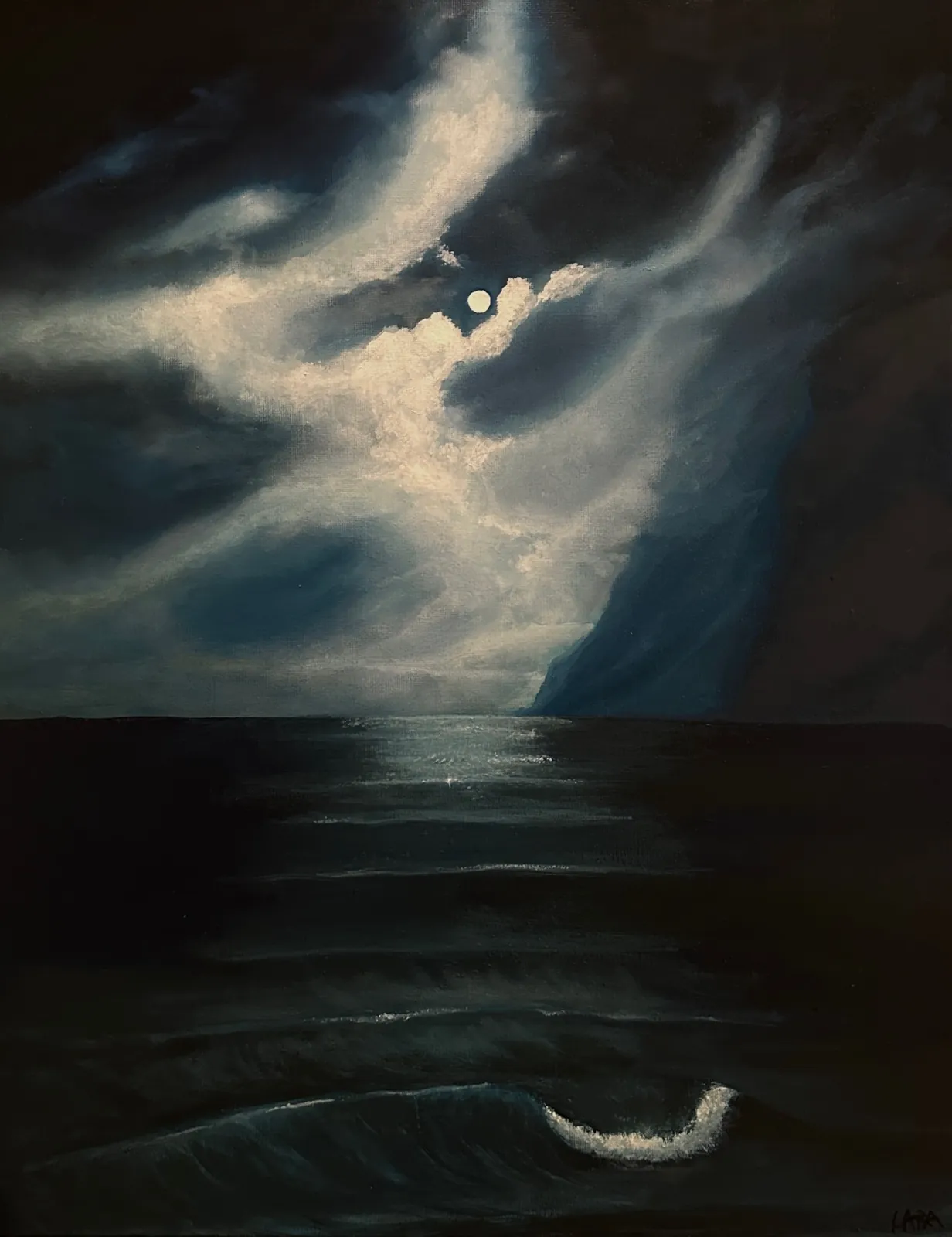 Moonlit Waves