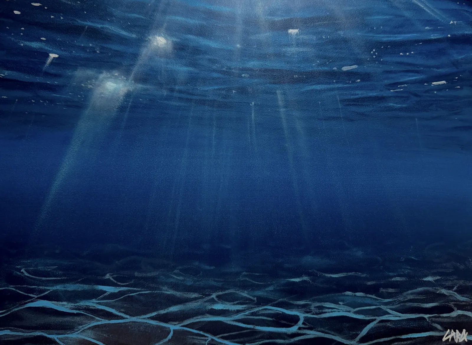 Beneath