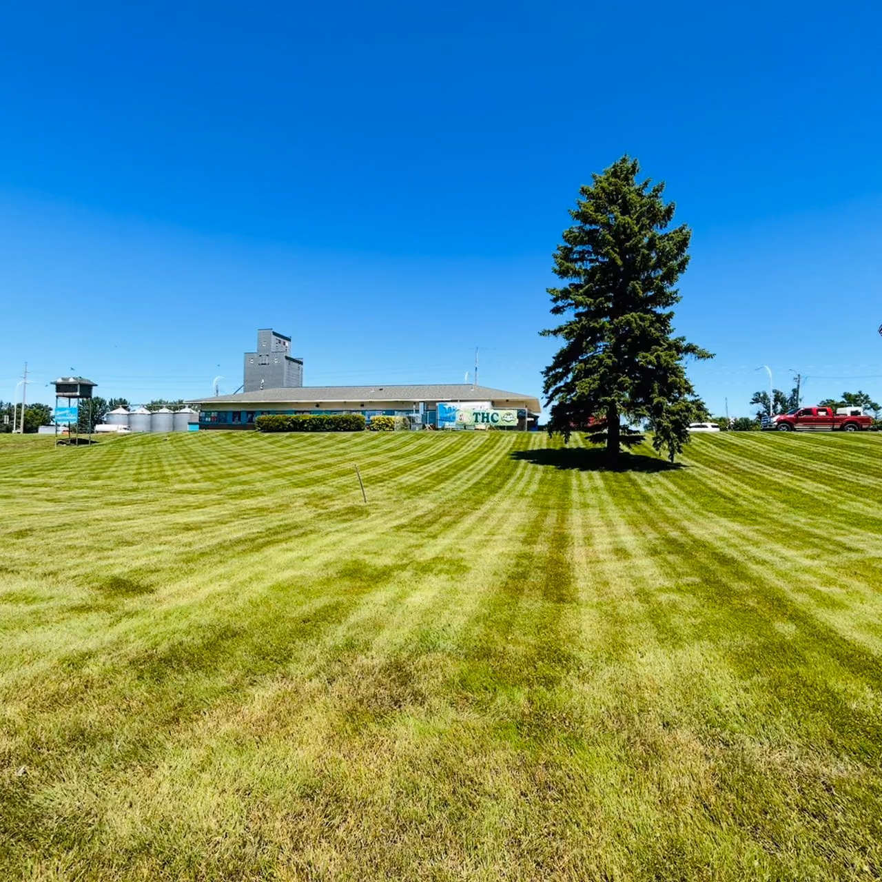 Professional lawn maintenance by Musolf Property Maintenance keeping residential lawns healthy and well maintained in Detroit Lakes Minnesota
