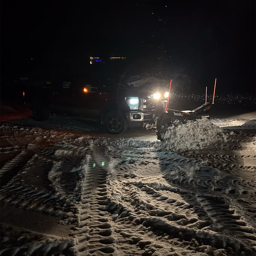 Snow removal by Musolf Property Maintenance in Detroit Lakes Minnesota