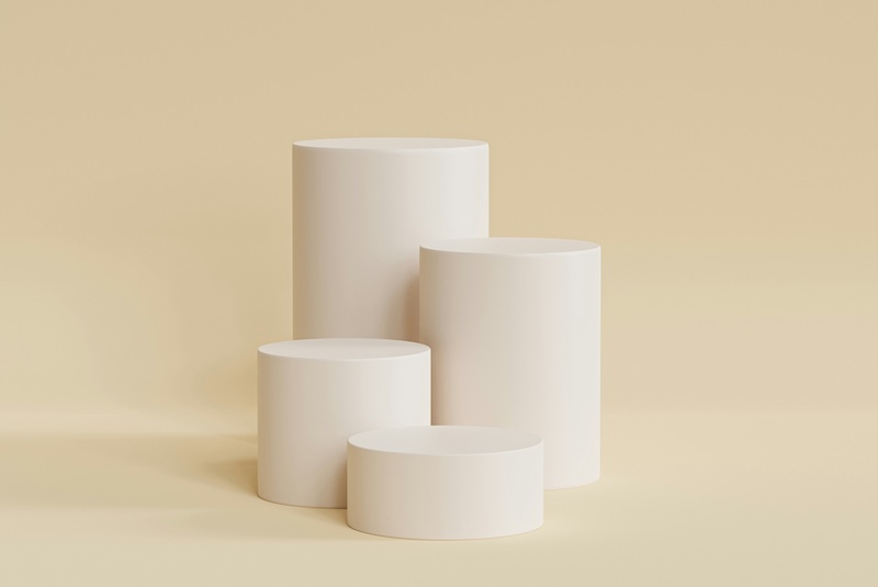 Graphic of generic cylinders like an unbranded graph