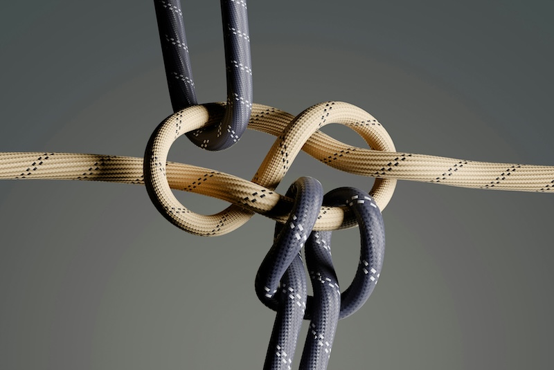 Photo of rope knots