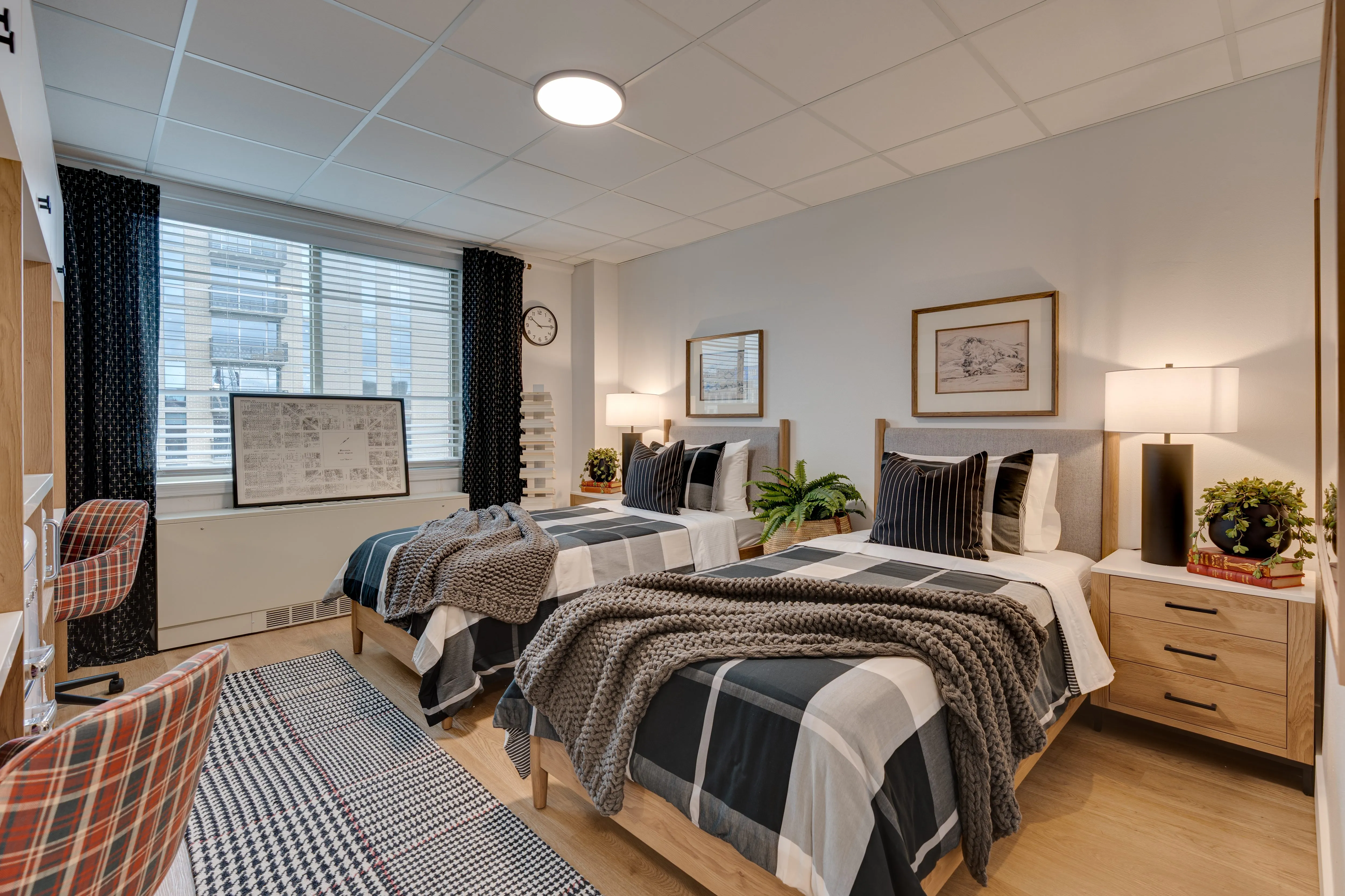 Dorm room with all-new furniture package