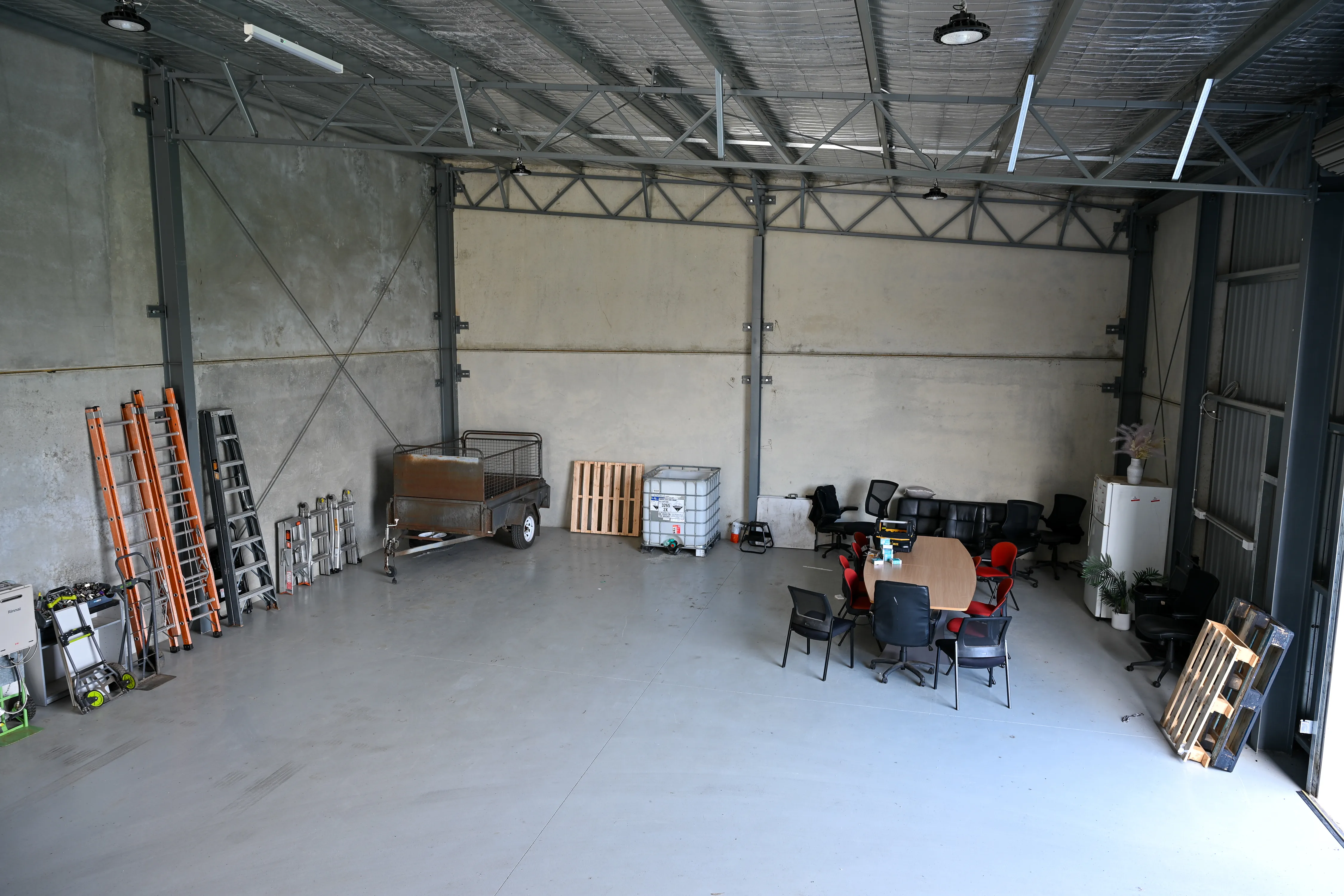 Inside the HomeSafeGV warehouse at Kialla