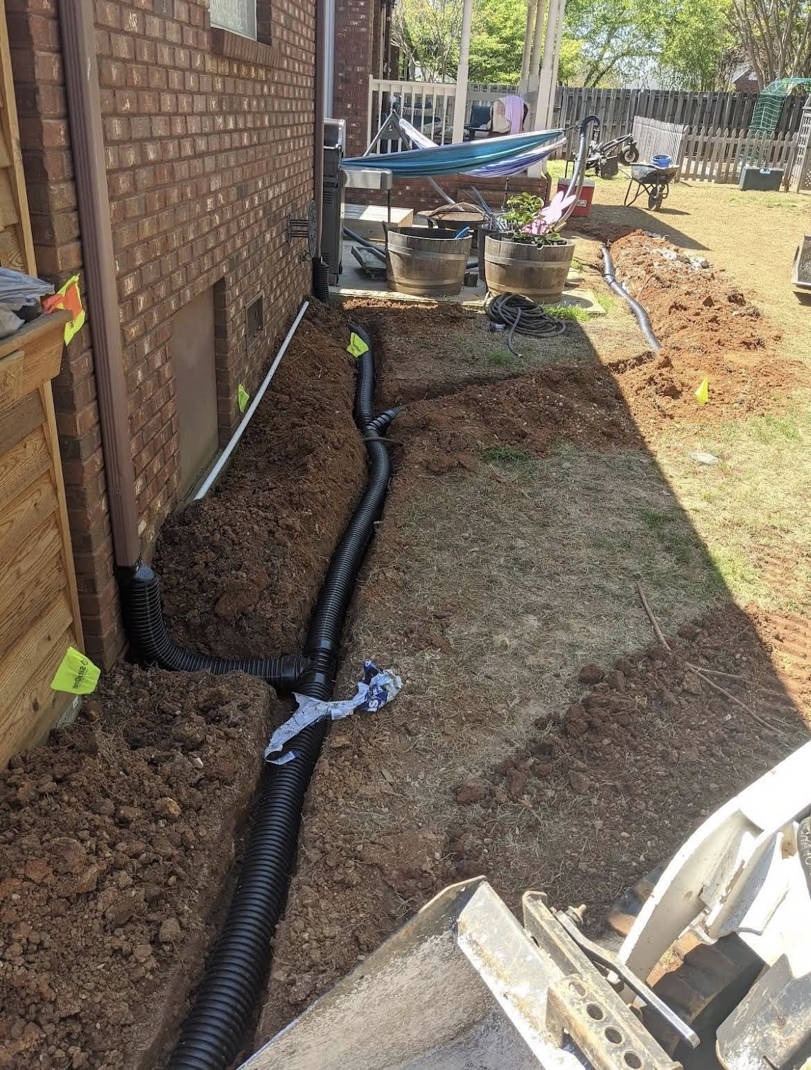 French Drain Installation