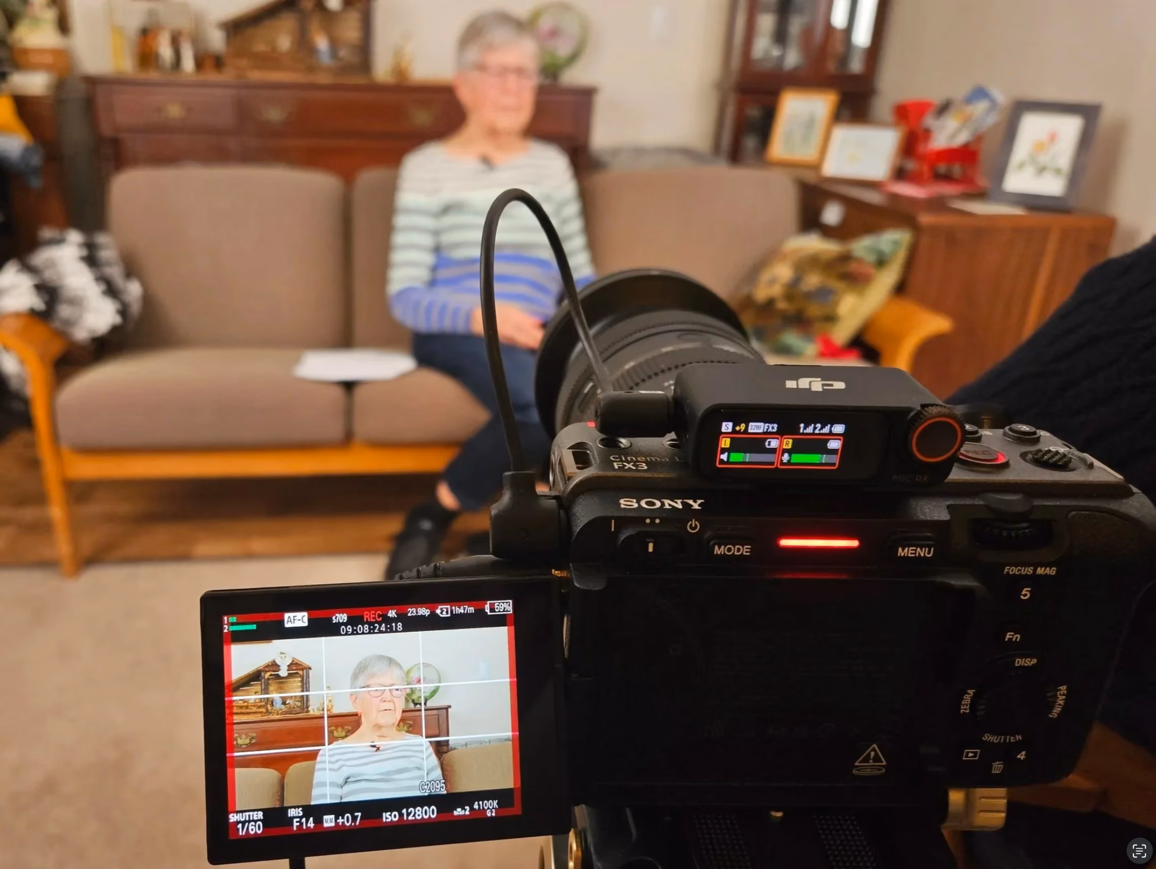 Dr. Igdaliah Jackson interviewing