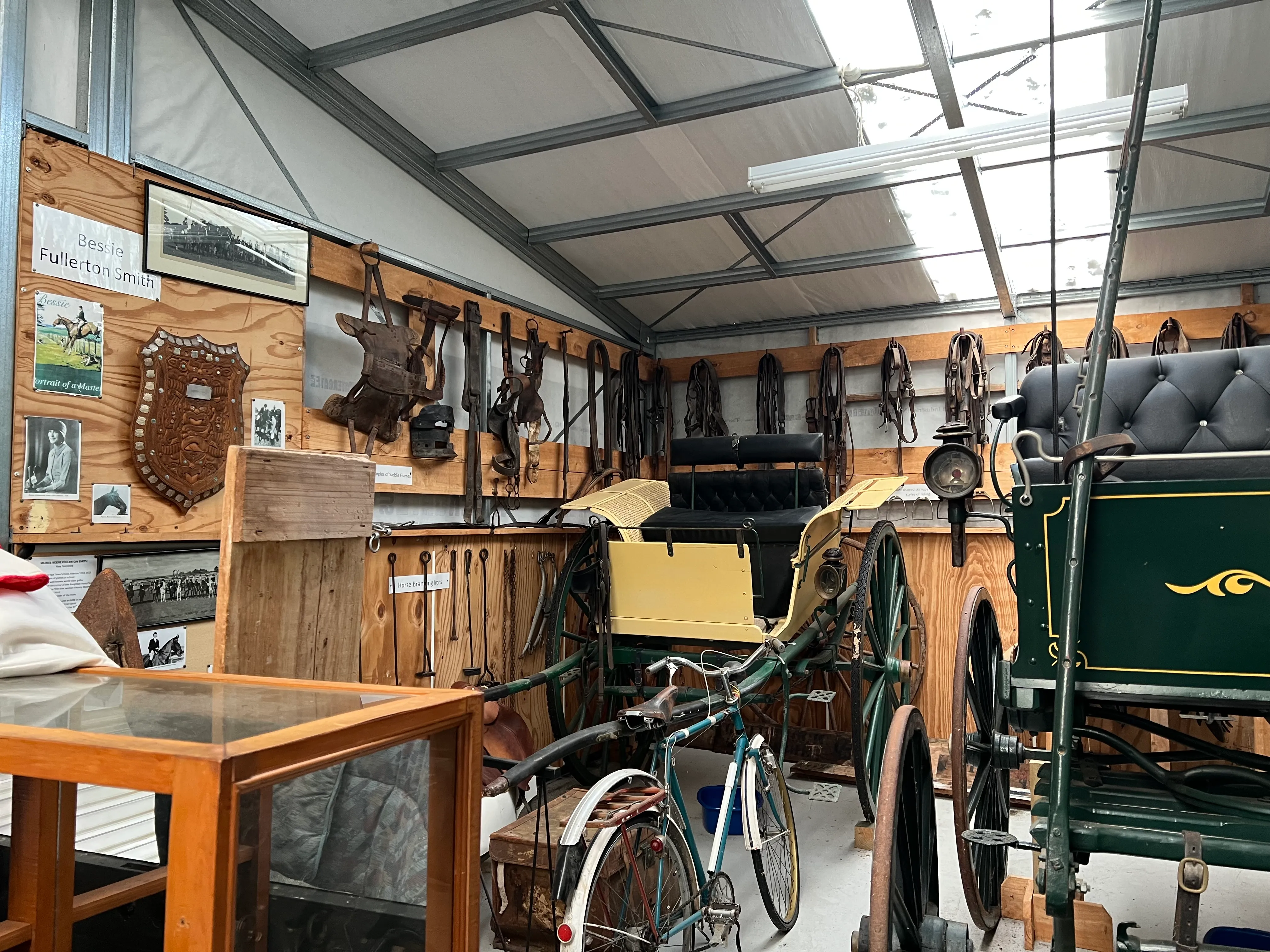 Carriages and harness in the old stables