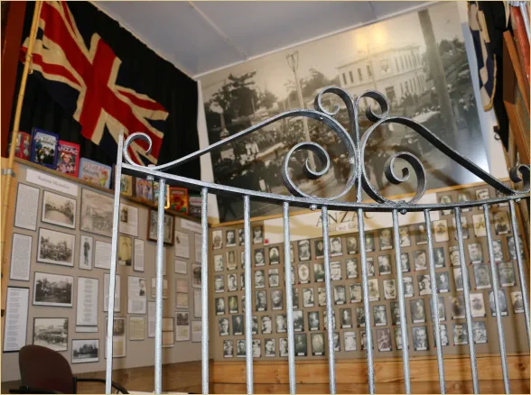 The Anzac Room at Bulls Museum, wartime memories display