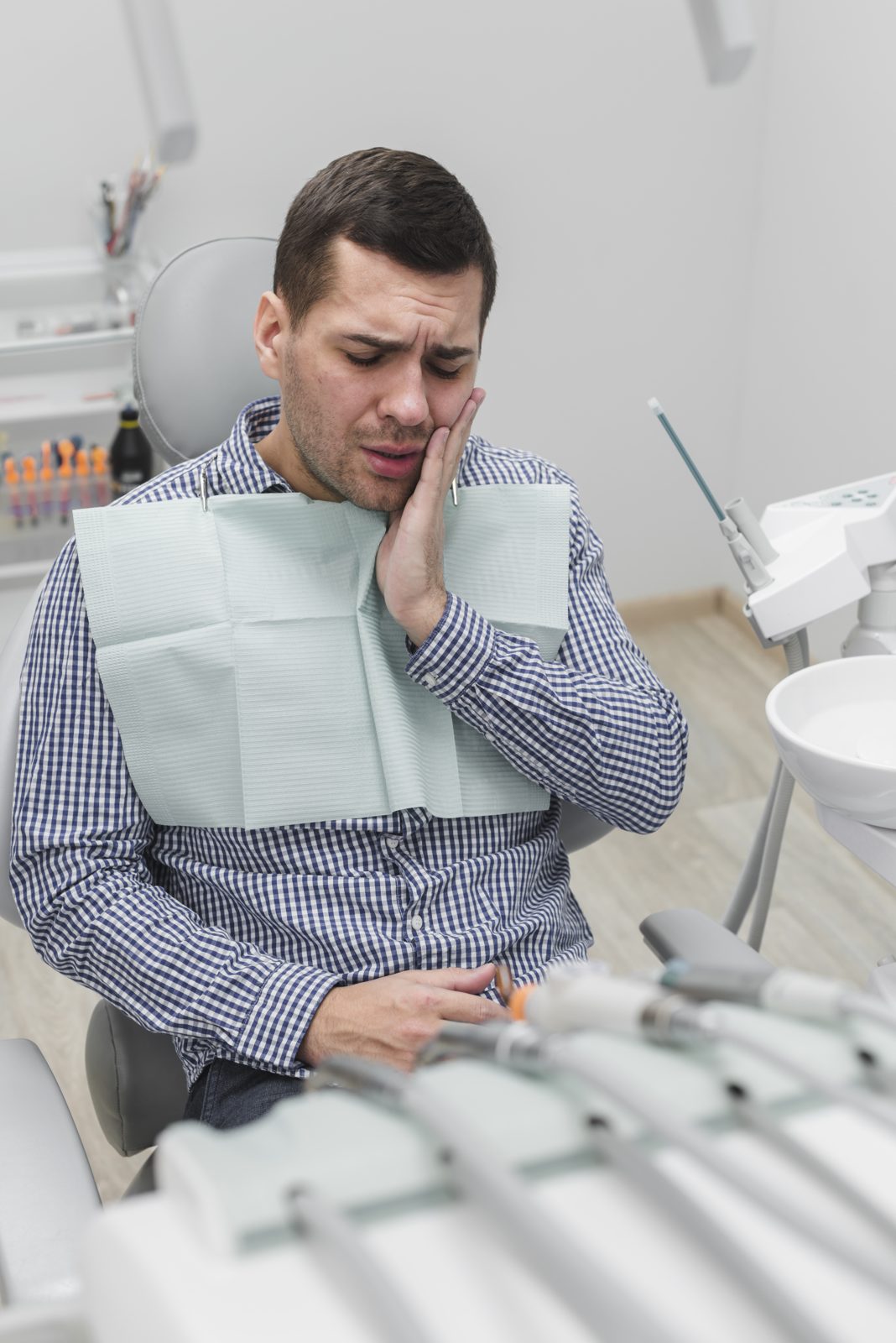 Patient in the chair at Red Cliffs Family Dental