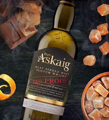 The nose offers buttered rye and honeyed lemon zest enveloped in brooding coal smoke and milk chocolate. On the palate, bright ginger and citrus meet peat smoke and caramel sweetness. This evolves into a herbal finish, where aniseed and raspberry leaf linger alongside chocolate limes.