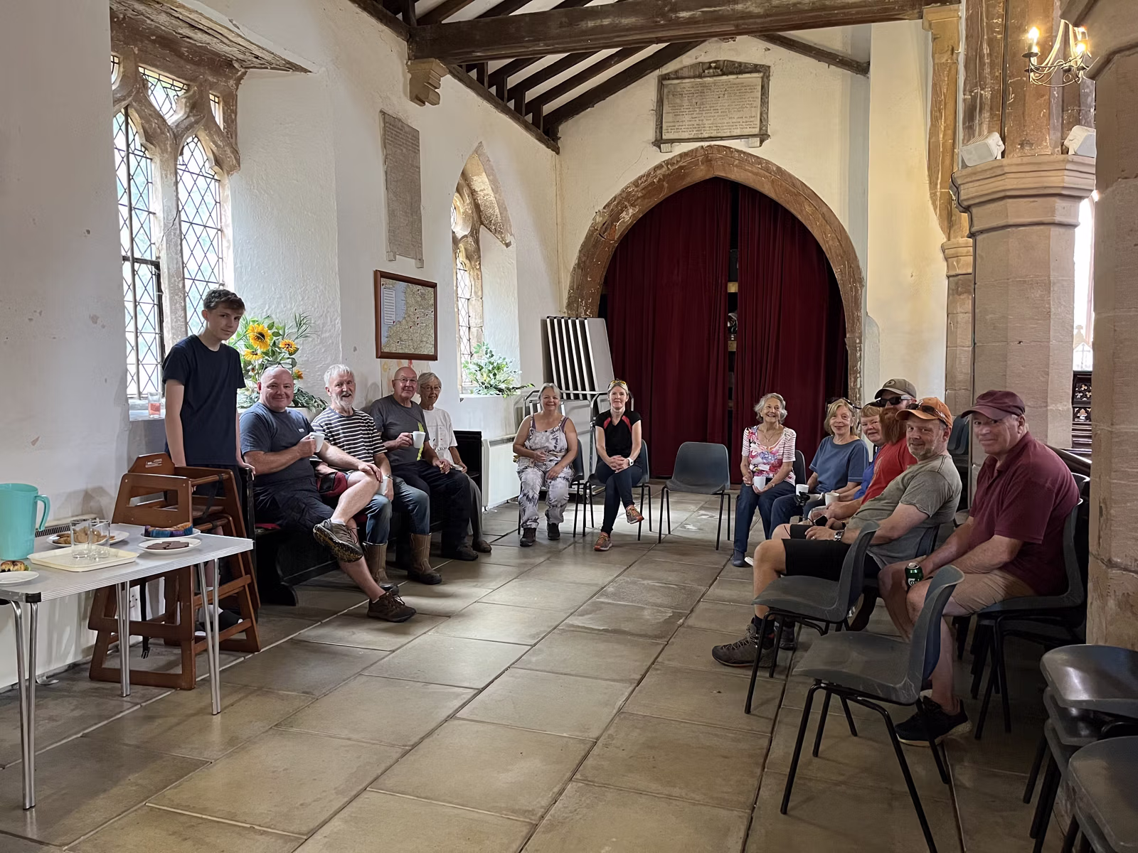 Volunteers taking part in the 2026 work party at St Peter’s Church