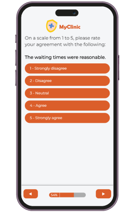 Patient satisfaction survey example.