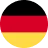 Abstraktes, zweifarbiges Icon: oben roter, unten goldgelber horizontaler Halbkreis, klare Kanten, flache Darstellung