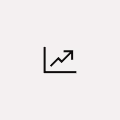 Symbol eines aufsteigenden Liniendiagramms mit einem Pfeil nach oben rechts.
