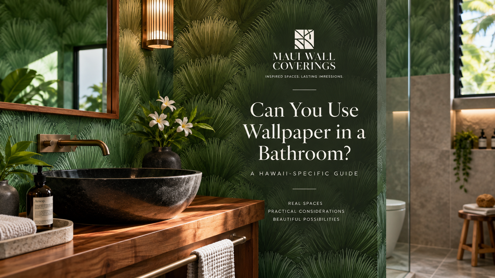 Can You Use Wallpaper in a Bathroom? A Hawaii-Specific Guide