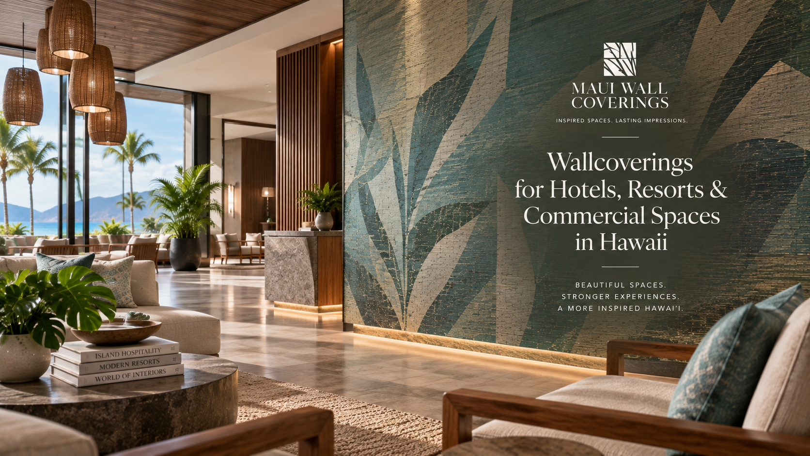 Wallcoverings for Hotels, Resorts & Commercial Spaces in Hawaii