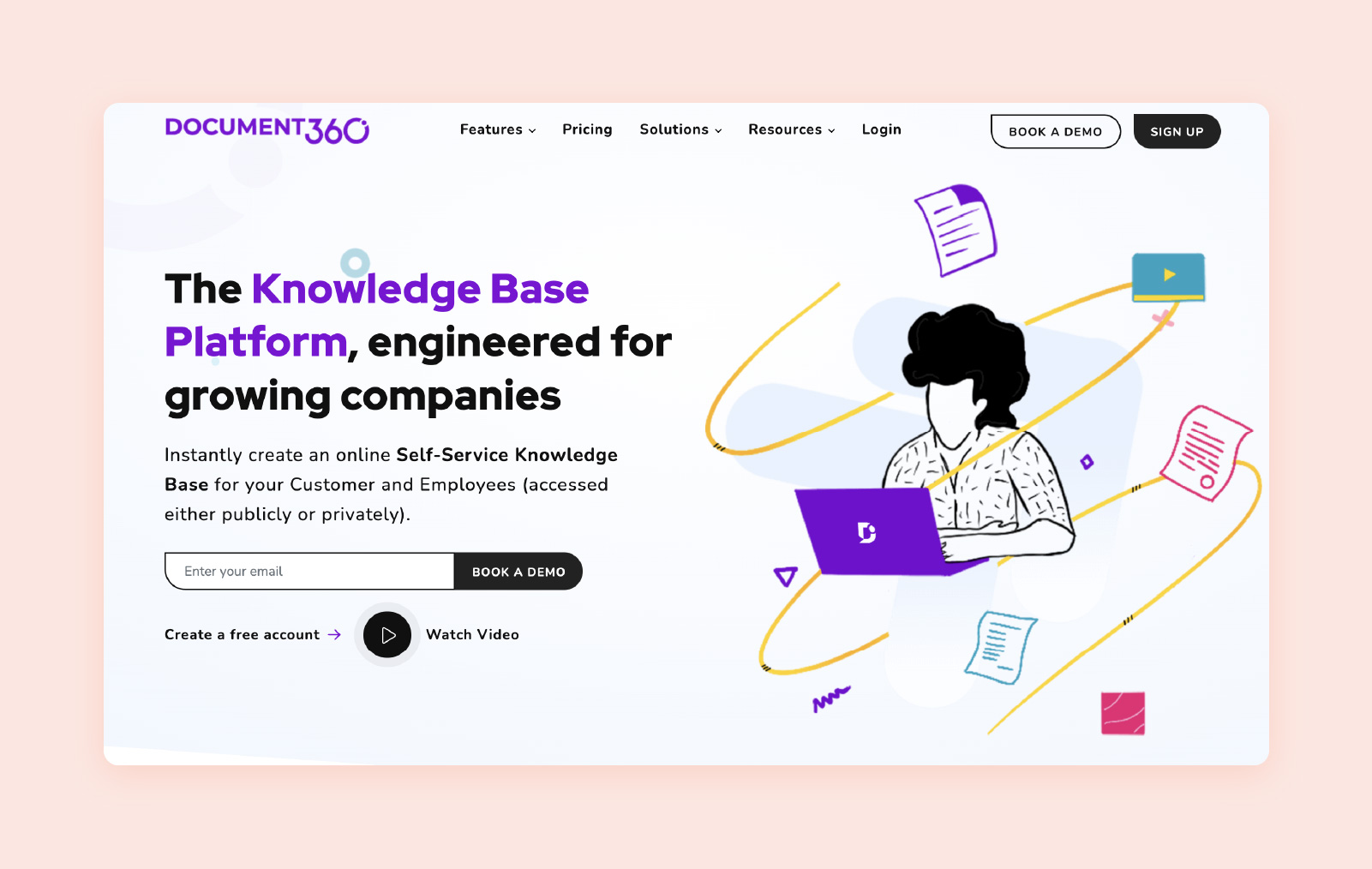 A screenshot of Document360's platform.
