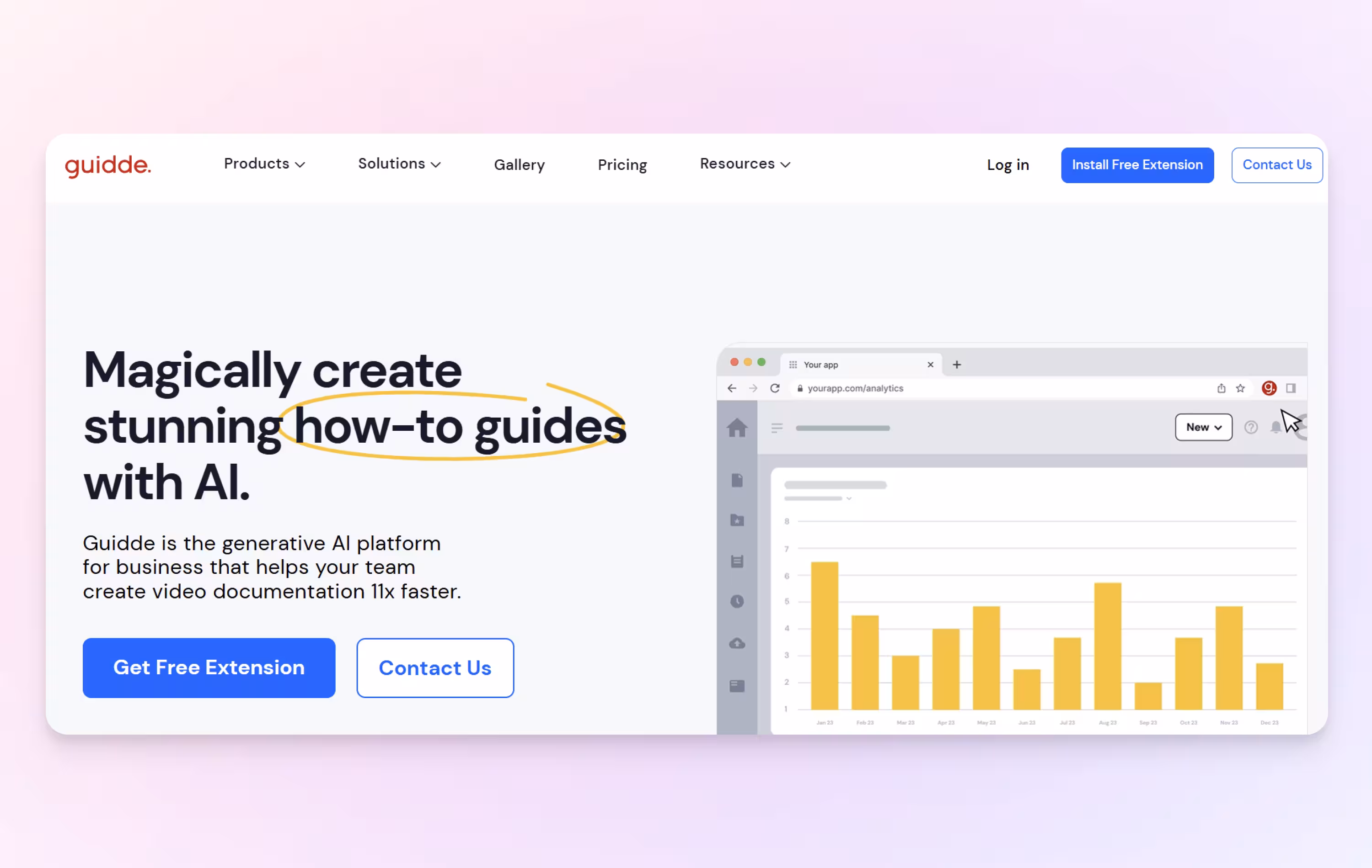 Guidde screenshot
