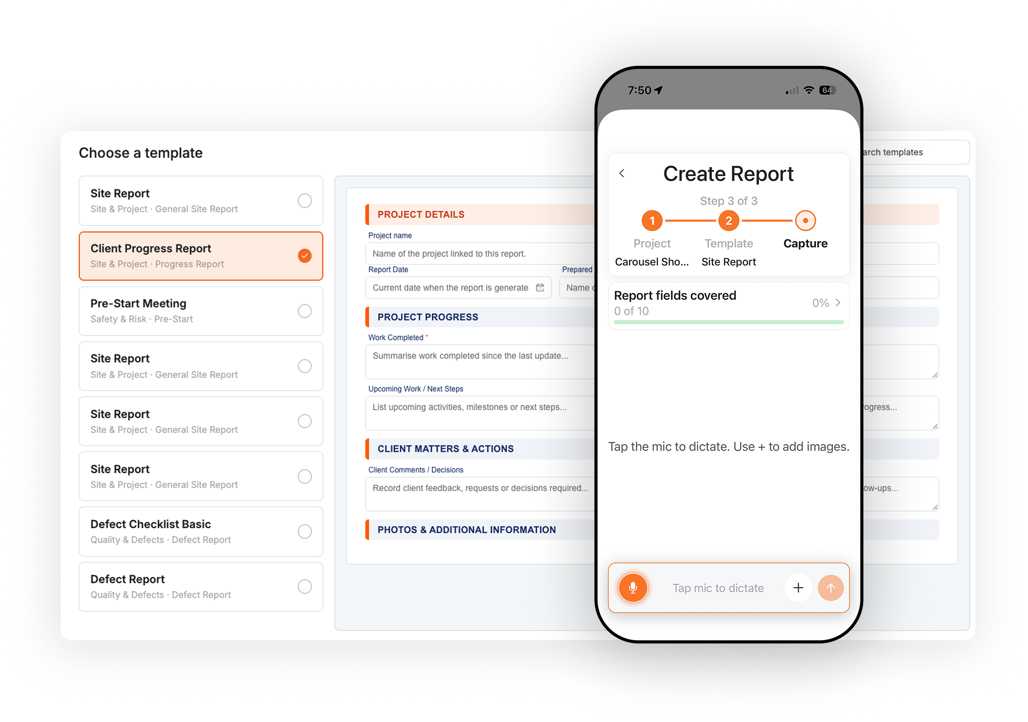 RapidComply dashboard
