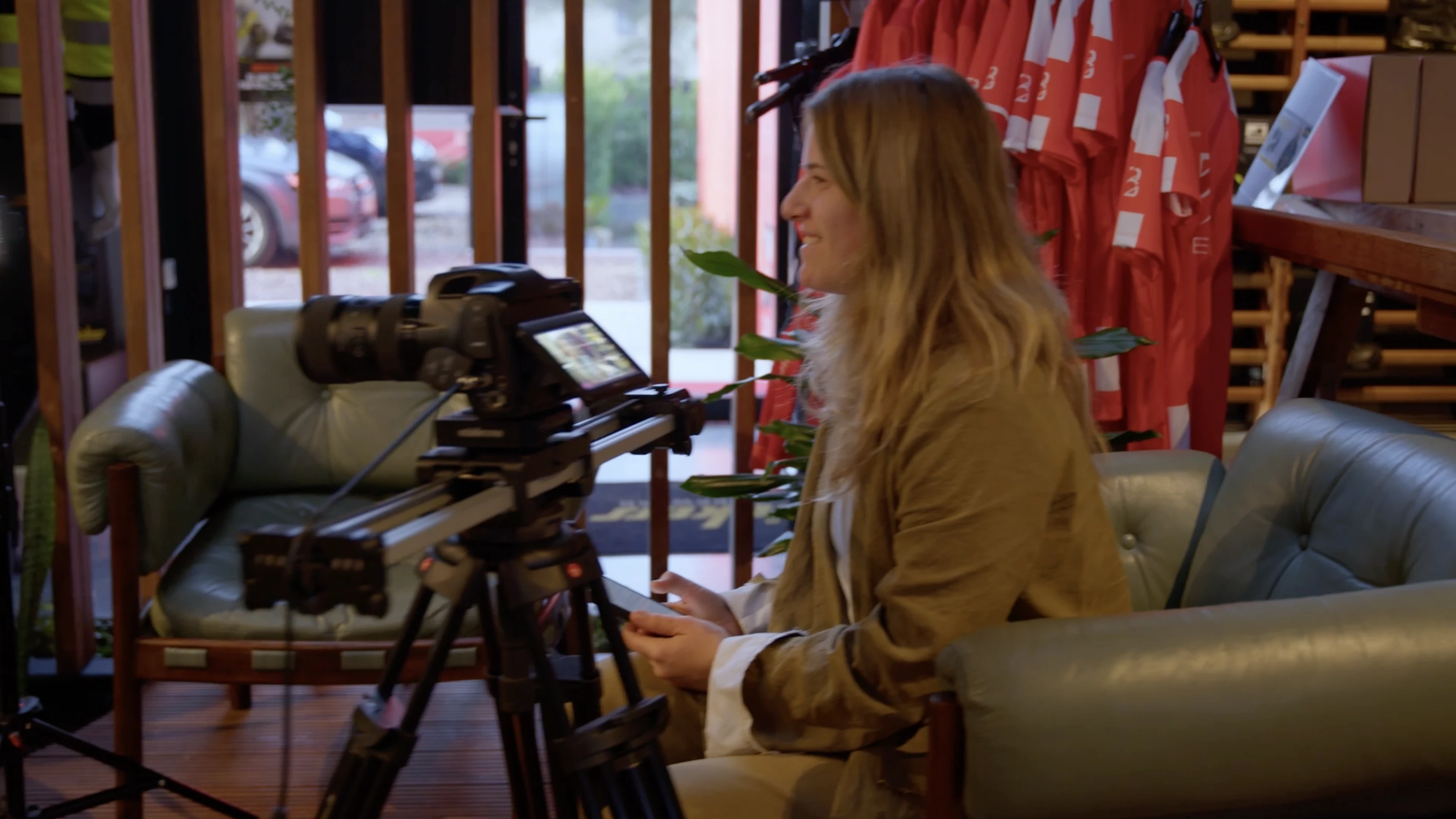 Videowise filmt een case study-interview op locatie bij de klant
