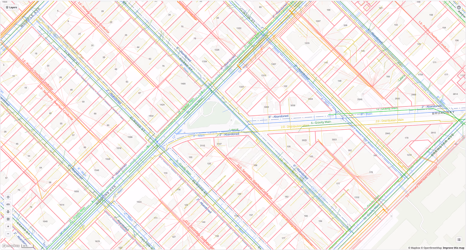 CivilGrid utilities + parcels