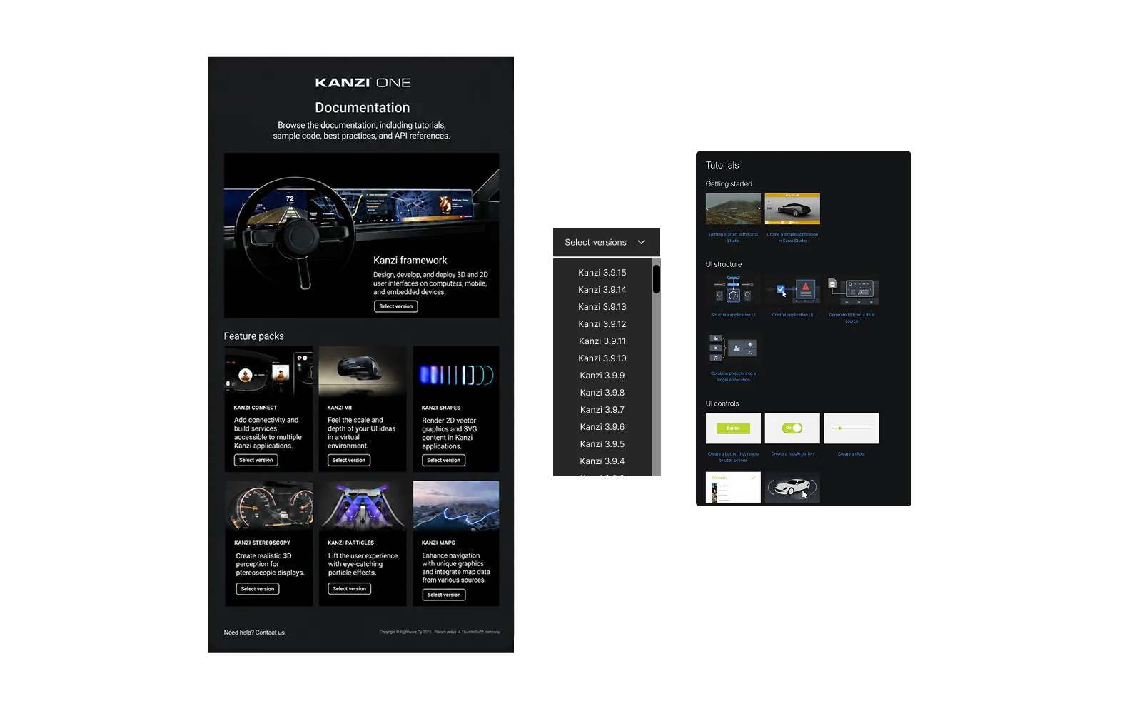 Previous Kanzi Documentation interface