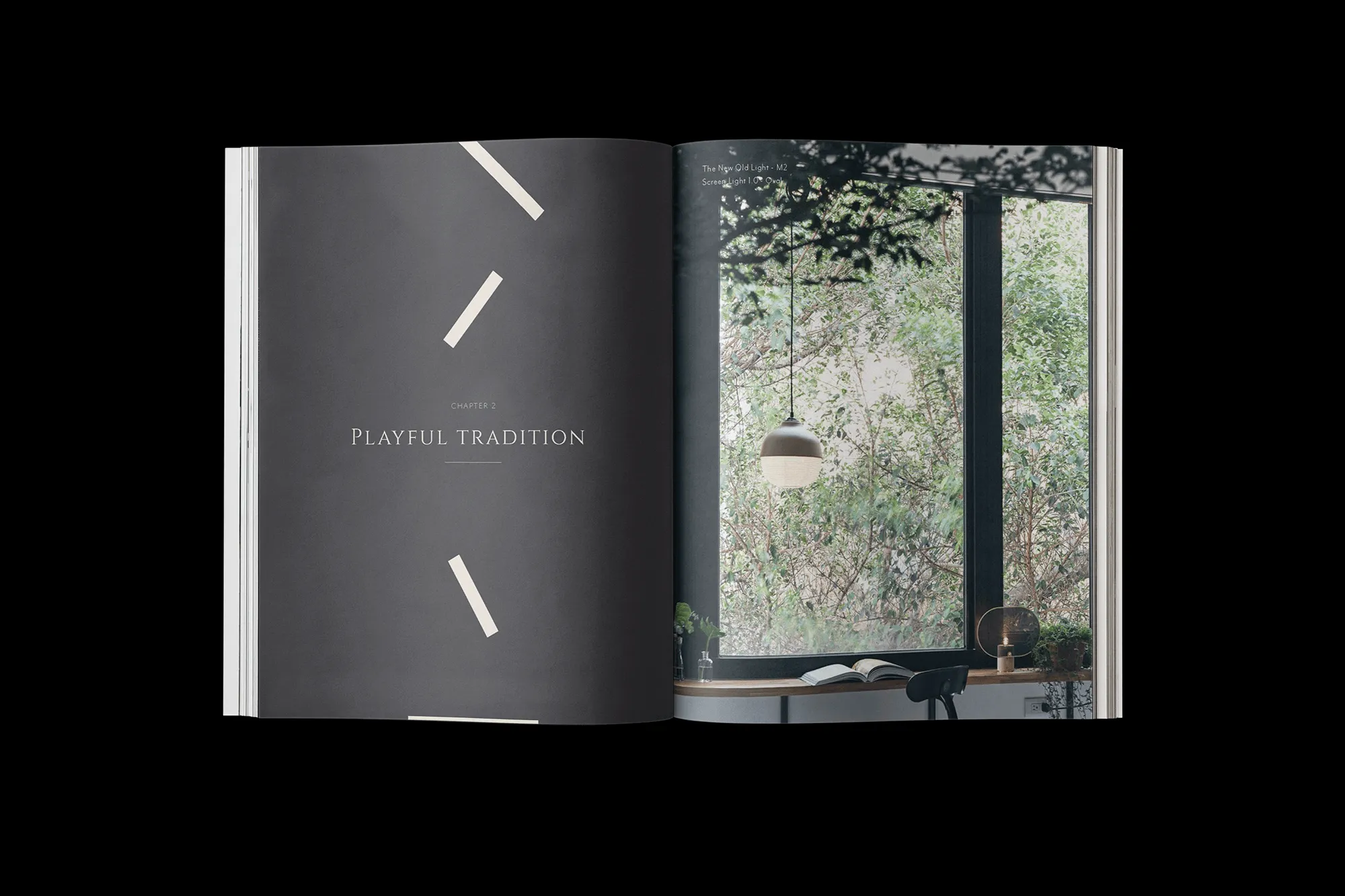 Magazine spread featuring KIMU design