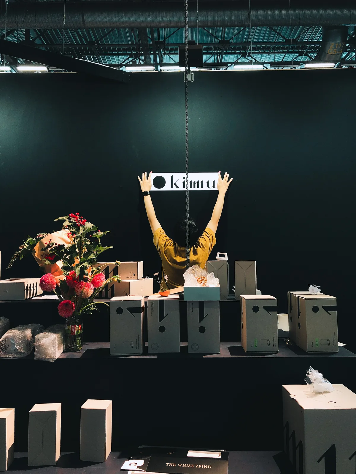 KIMU exhibition installation and product display